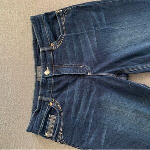 Chicos Dark Blue Denim Cropped Jeans Chicos Size 1